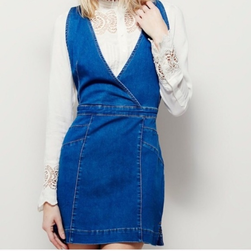 Xx denim mini dress free people